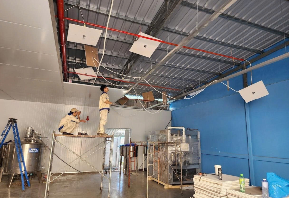 Thi công dự án kho - CÔNG TY CỔ PHẦN SẢN XUẤT VÀ CÔNG NGHỆ THỰC PHẨM THÁI DƯƠNG